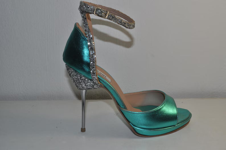 Gabriella High Heel Sandals – Chunky Heel Evening Shoes