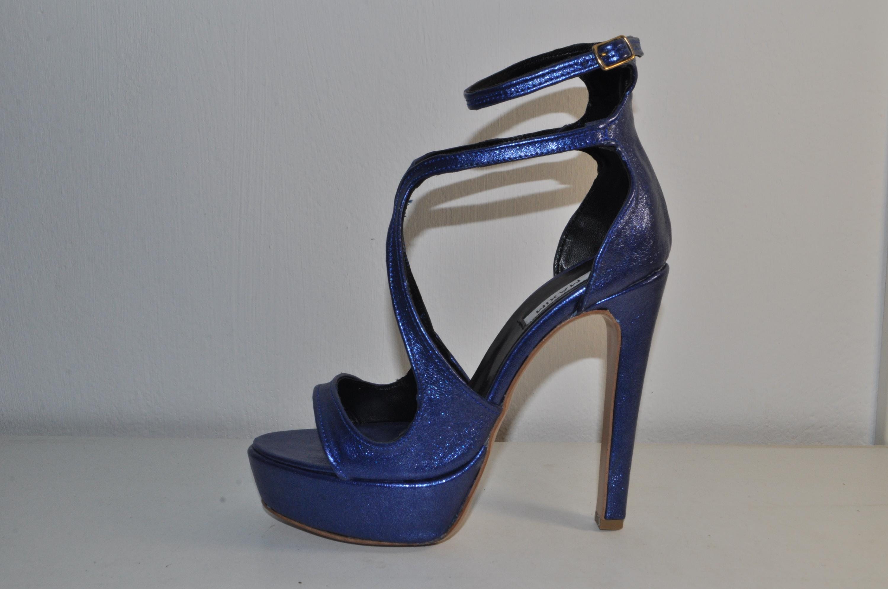 Chic Handmade Leather High Heels: Women’s Evening Sandals