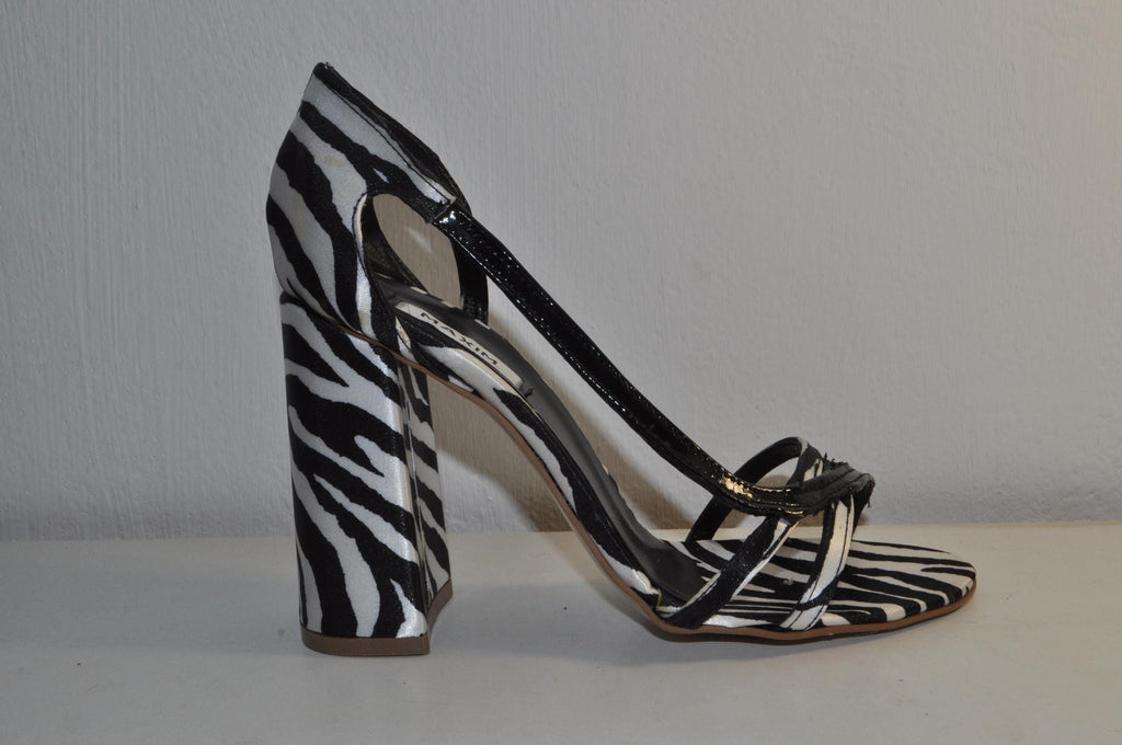 Chic Zebra Print Chunky Heels: Women’s Statement Sandals