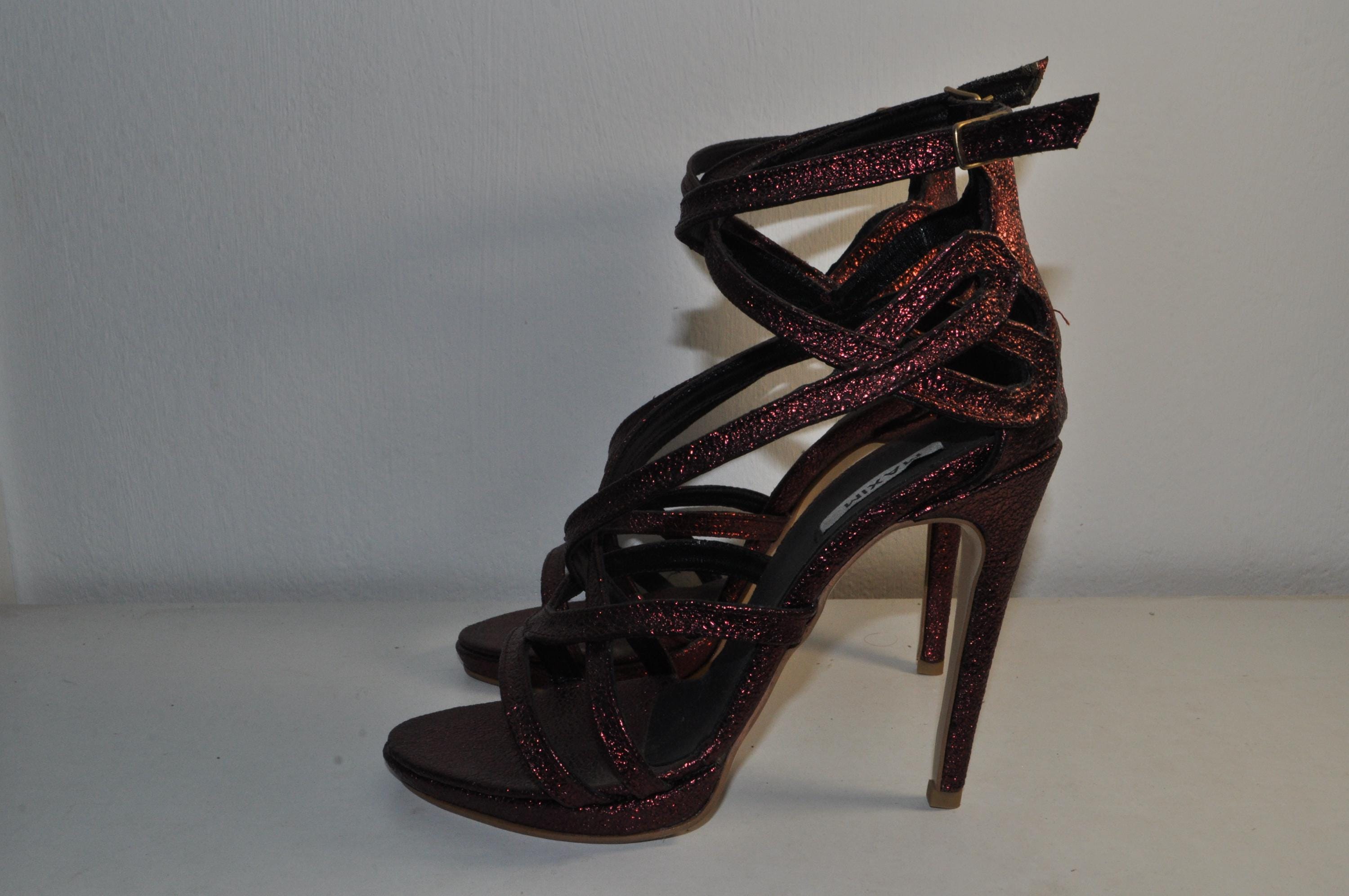 “Designer Women’s Handmade Strappy High Heel Sandals – Sophisticated Evening Heels”