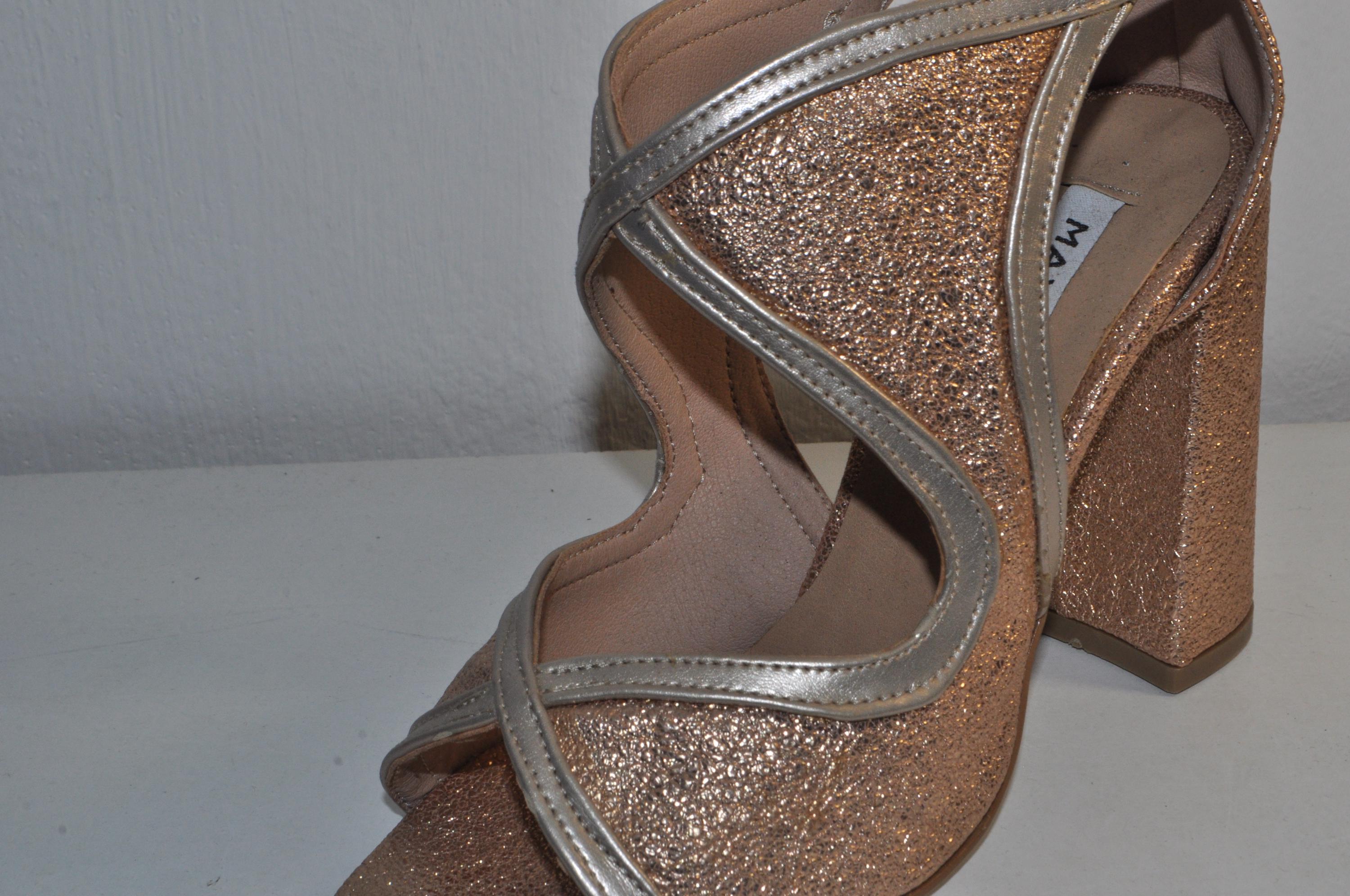 “Women’s Gold High Heel Sandals – Stylish Luxury Evening Shoes”