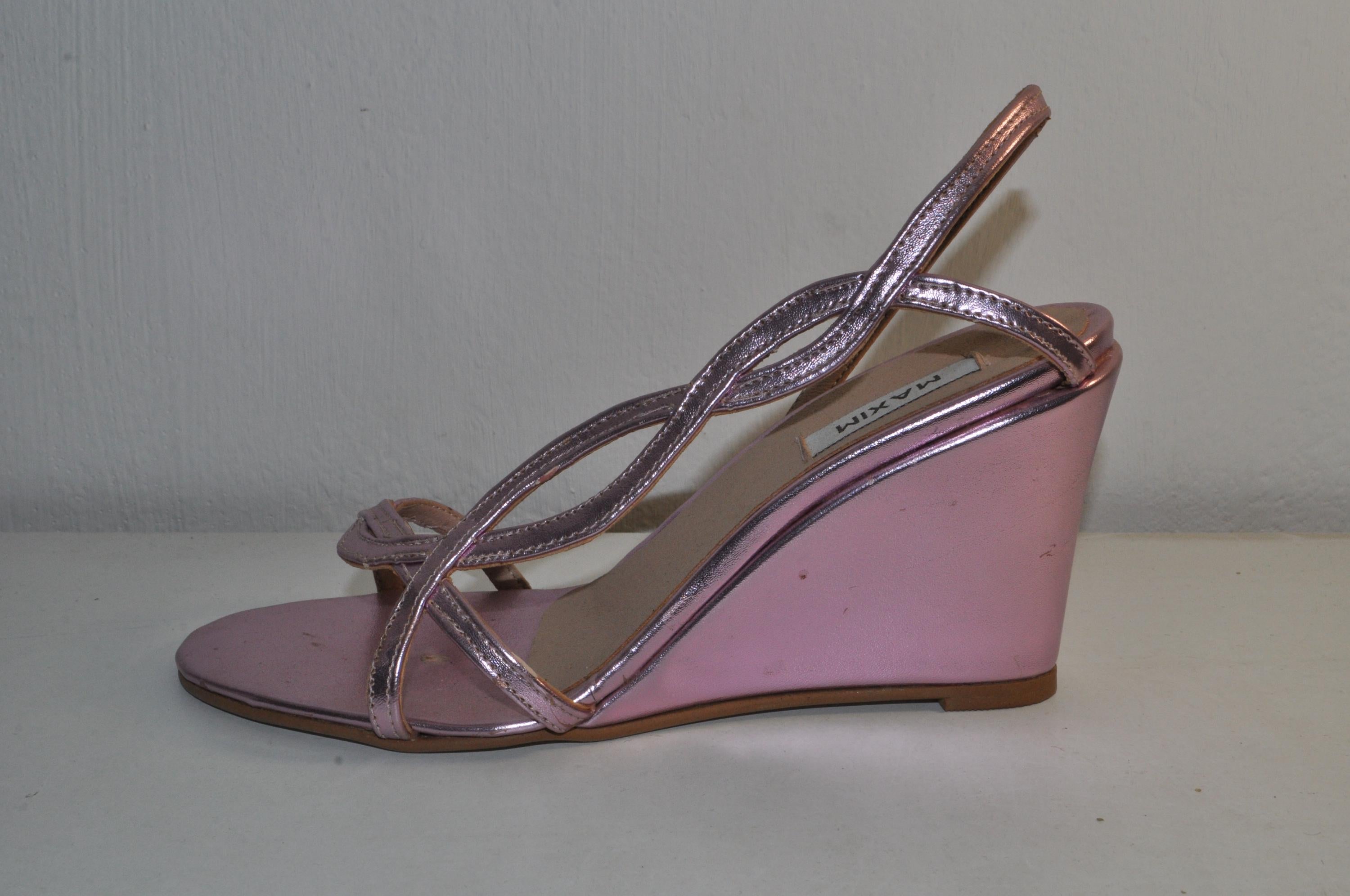 Elegant Leather Wedge Heel Sandals: Luxury Handmade Evening Footwear