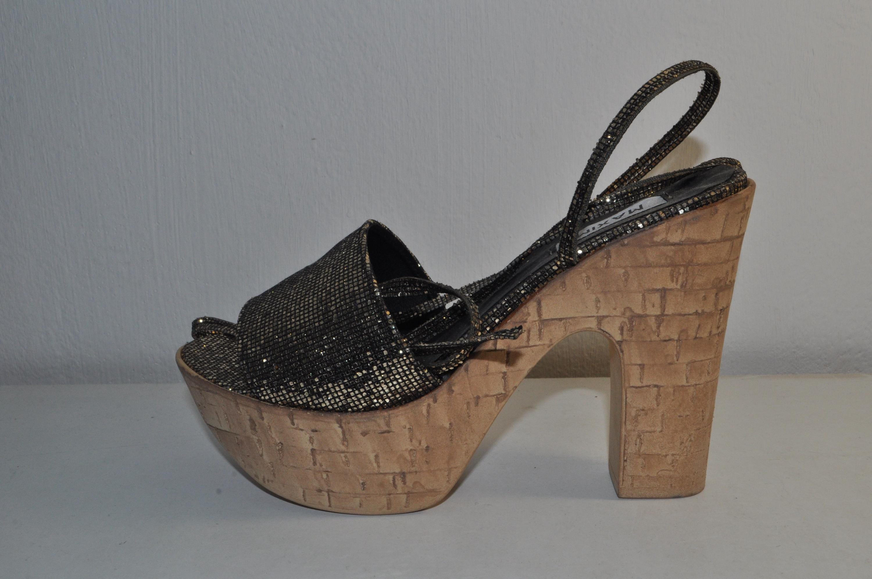 “Women’s Chunky Heel Platform Sandals – Stylish Luxury Evening Shoes”