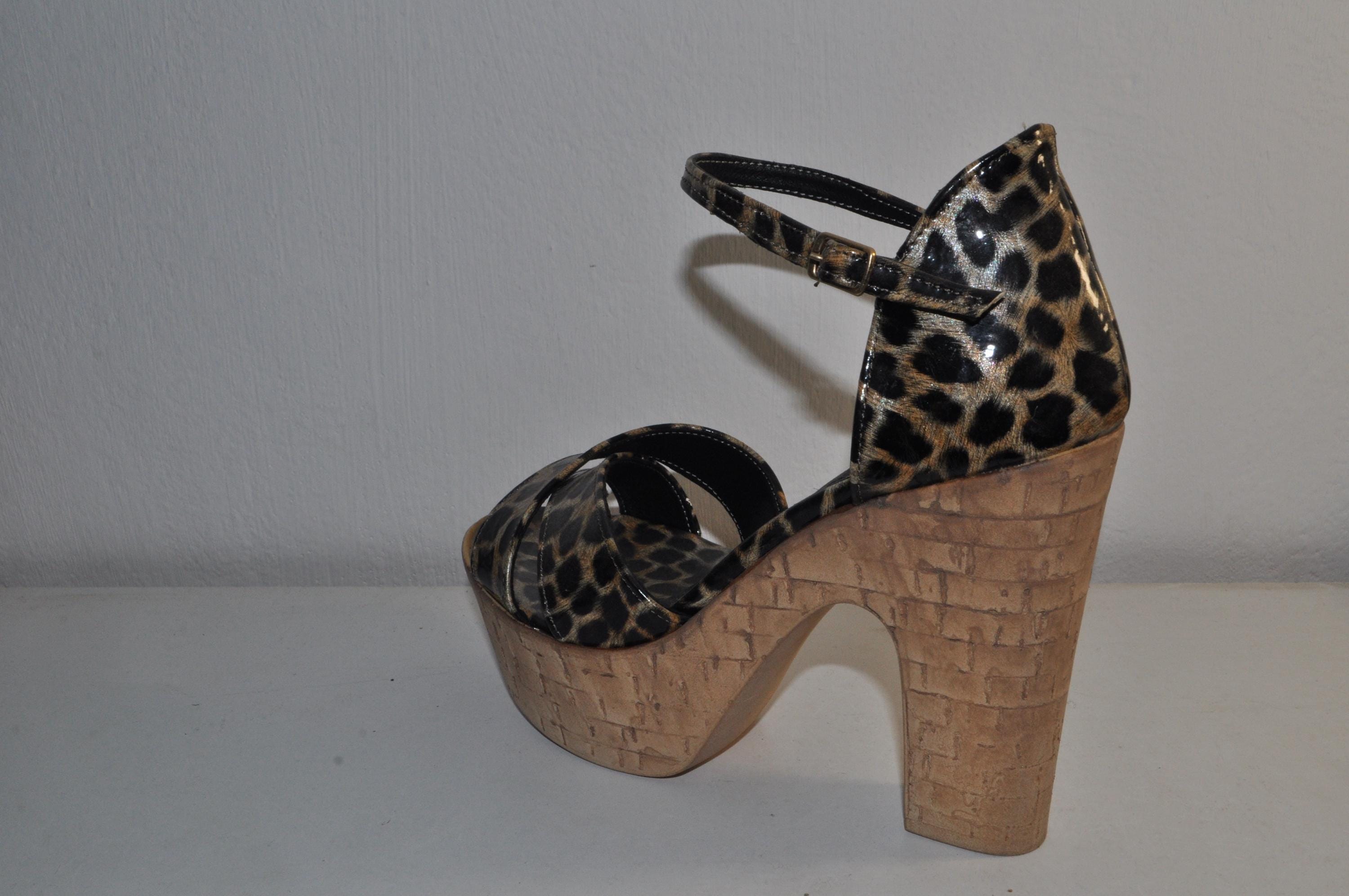 ✨ MAXIM Leopard – Women’s Chunky Heel Platform Sandals | Bold Leopard Elegance