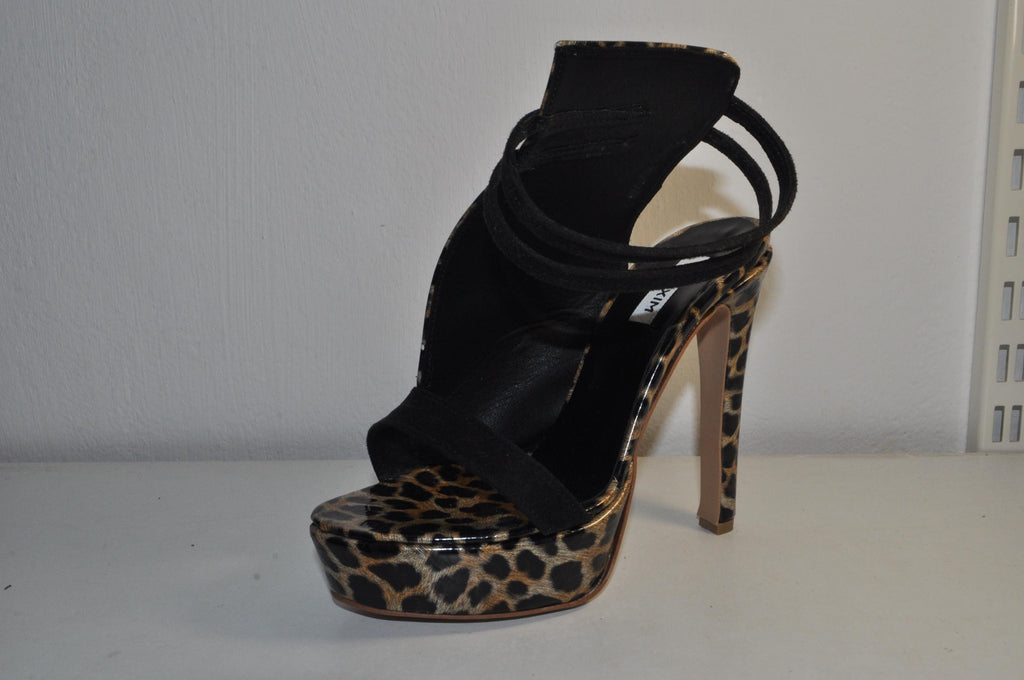 Statement EVELIN Leopard Print Chunky Heel Sandals: Women’s Fashion Shoes