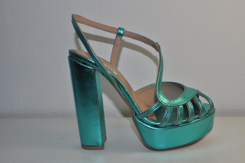 Handmade Chunky Heel Sandals: Women's Luxury Evening Shoes