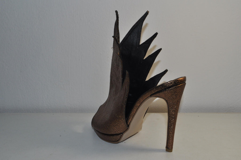 “Designer Women’s Handmade Leather High Heel Sandals – Sophisticated Evening Heels”