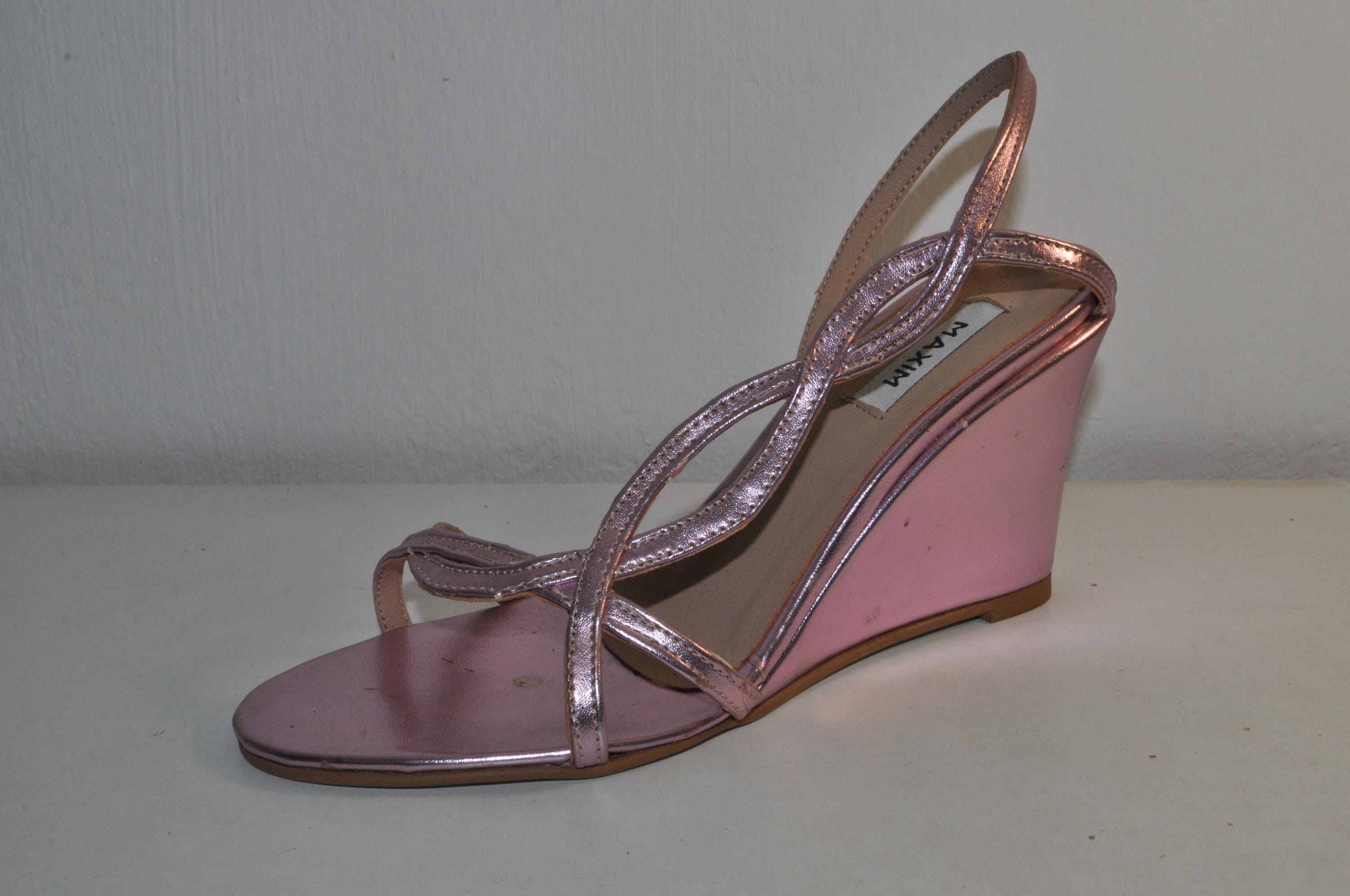 Elegant Leather Wedge Heel Sandals: Luxury Handmade Evening Footwear