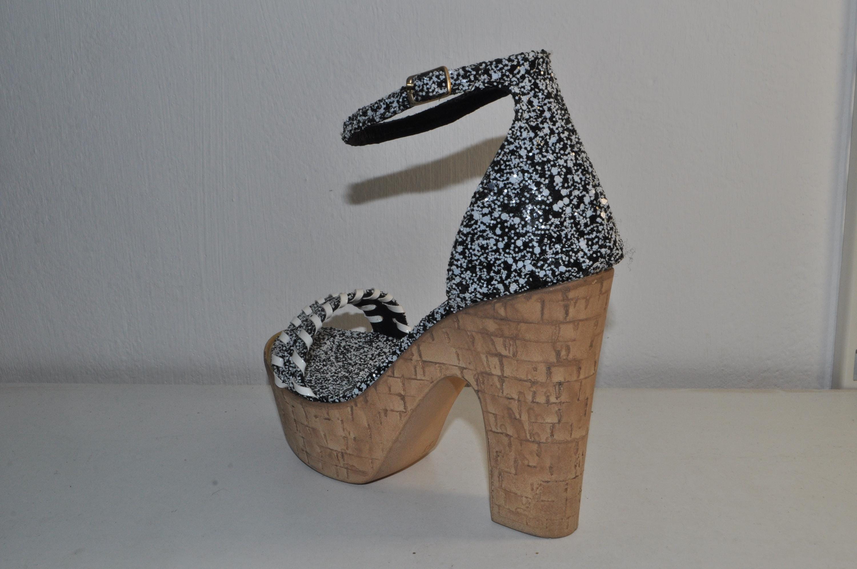 “Luxury Women’s Electra 07 Chunky Heel Sandals – Elegant Evening Shoes”