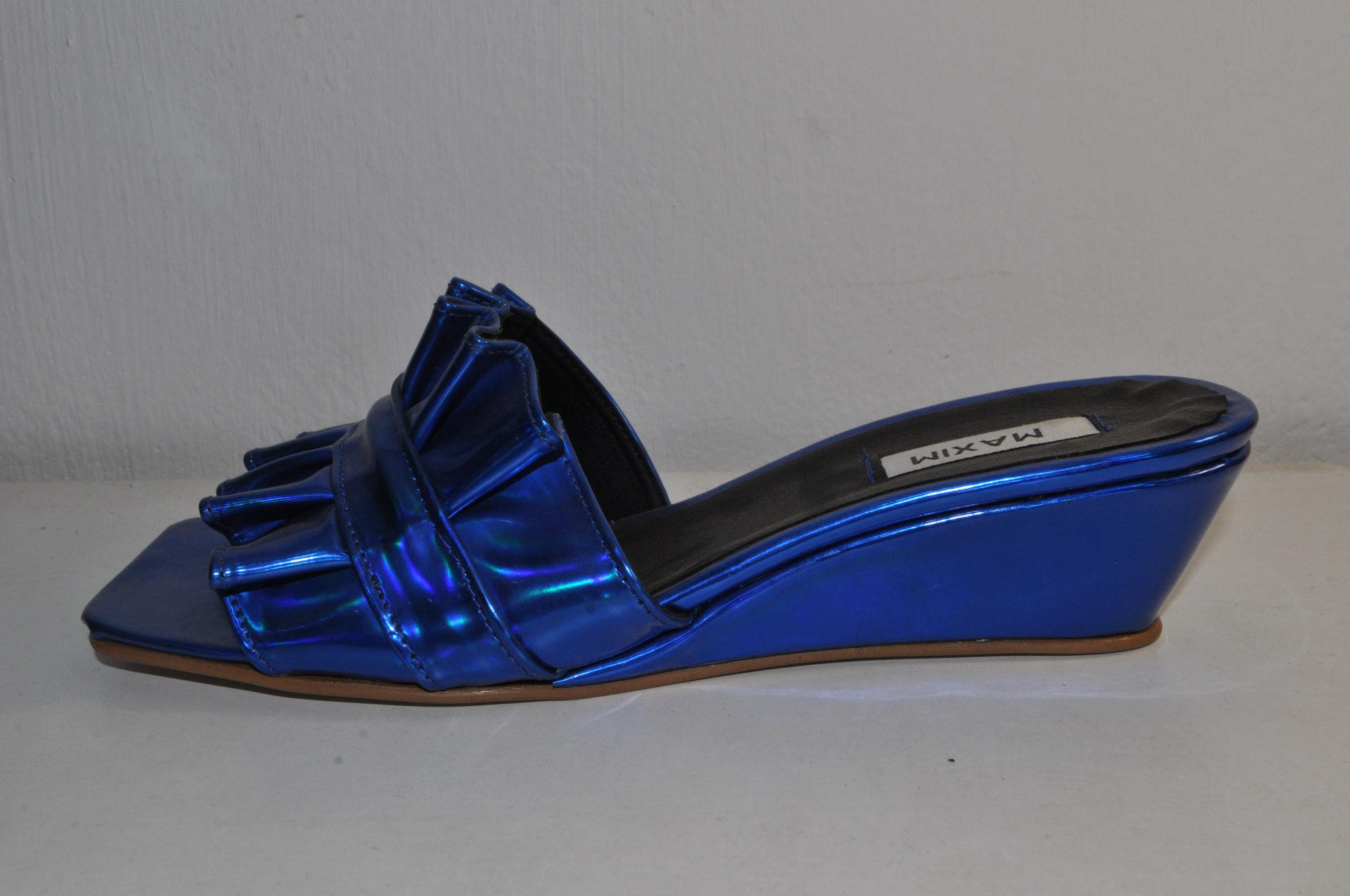 “Designer Women’s Bianca 03 Blue Chunky Heel Sandals – Stylish Handmade Evening Heels”